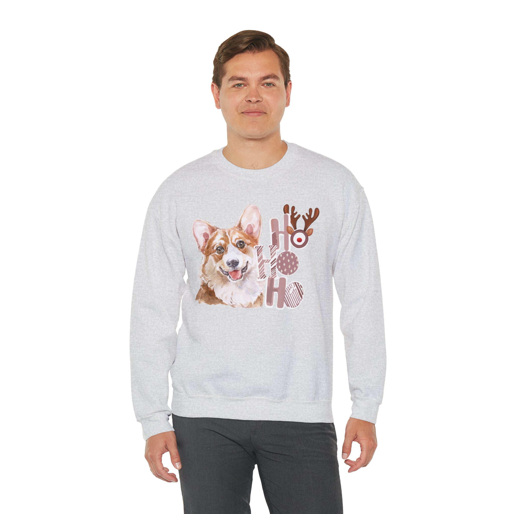Corgi Christmas Vibes Crewneck Sweatshirt