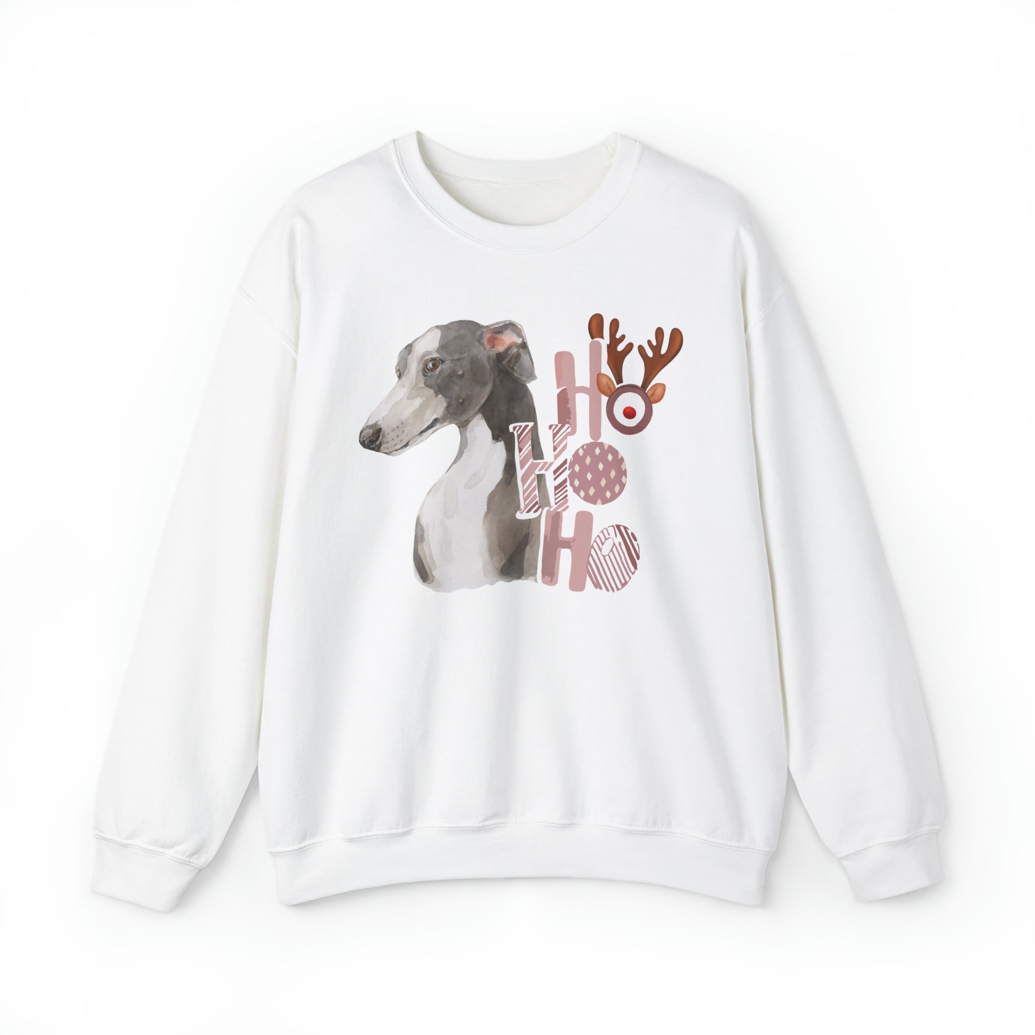 Blue Italian Greyhound Christmas Vibes Crewneck Sweatshirt
