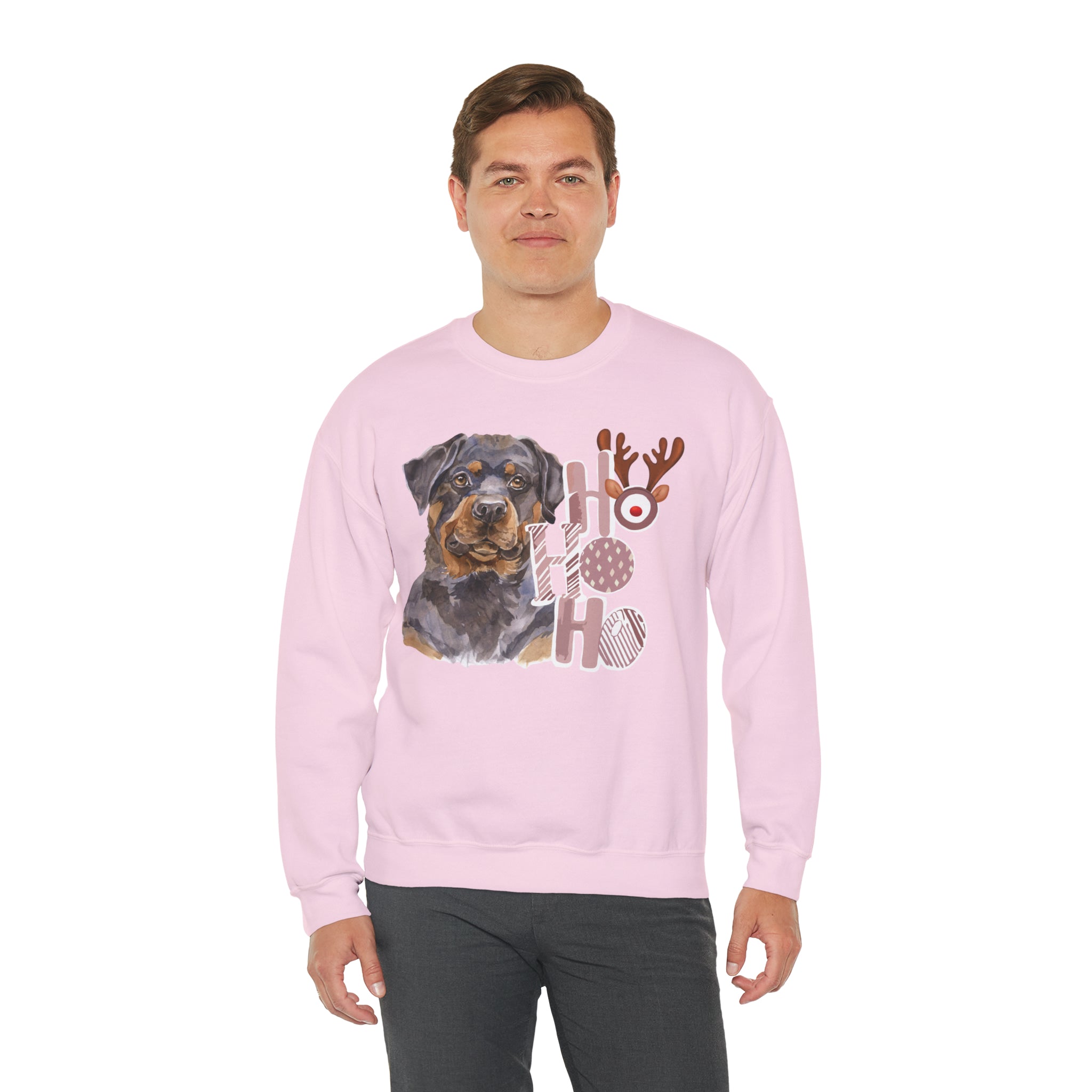 Rottweiler Christmas Vibes Crewneck Sweatshirt