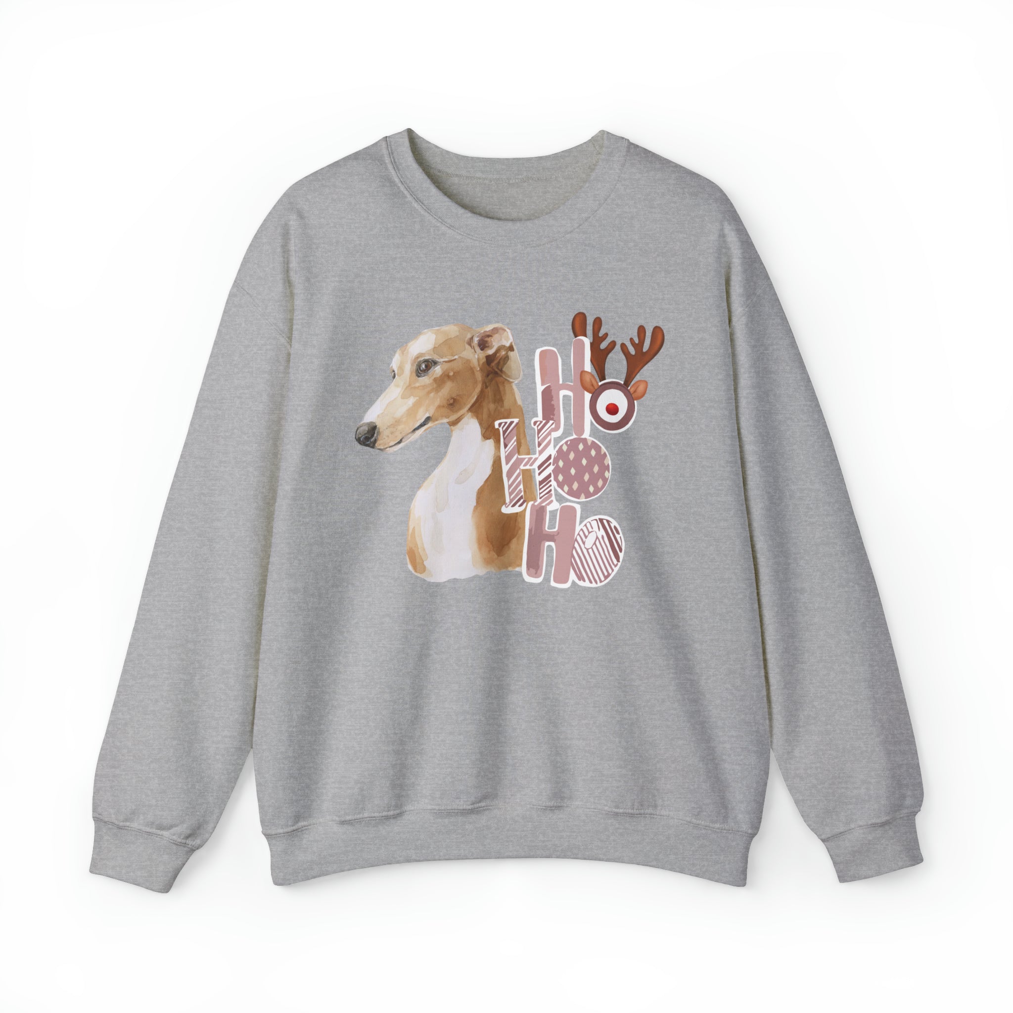 Italian Greyhound Fawn Christmas Vibes Crewneck Sweatshirt