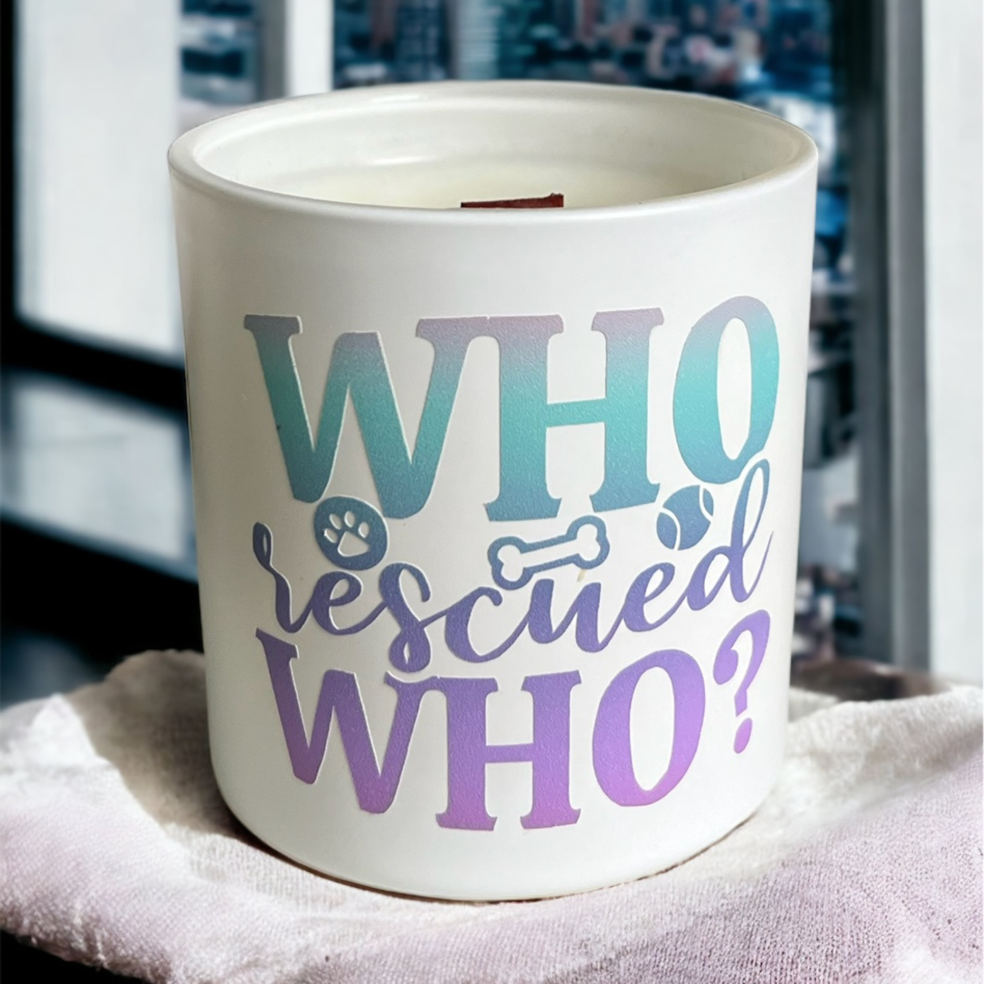 Who rescue who? Scented Candle
