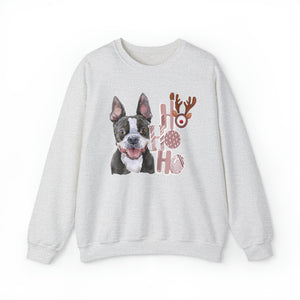 Open image in slideshow, Boston Terrier Black Christmas Vibes Crewneck Sweatshirt
