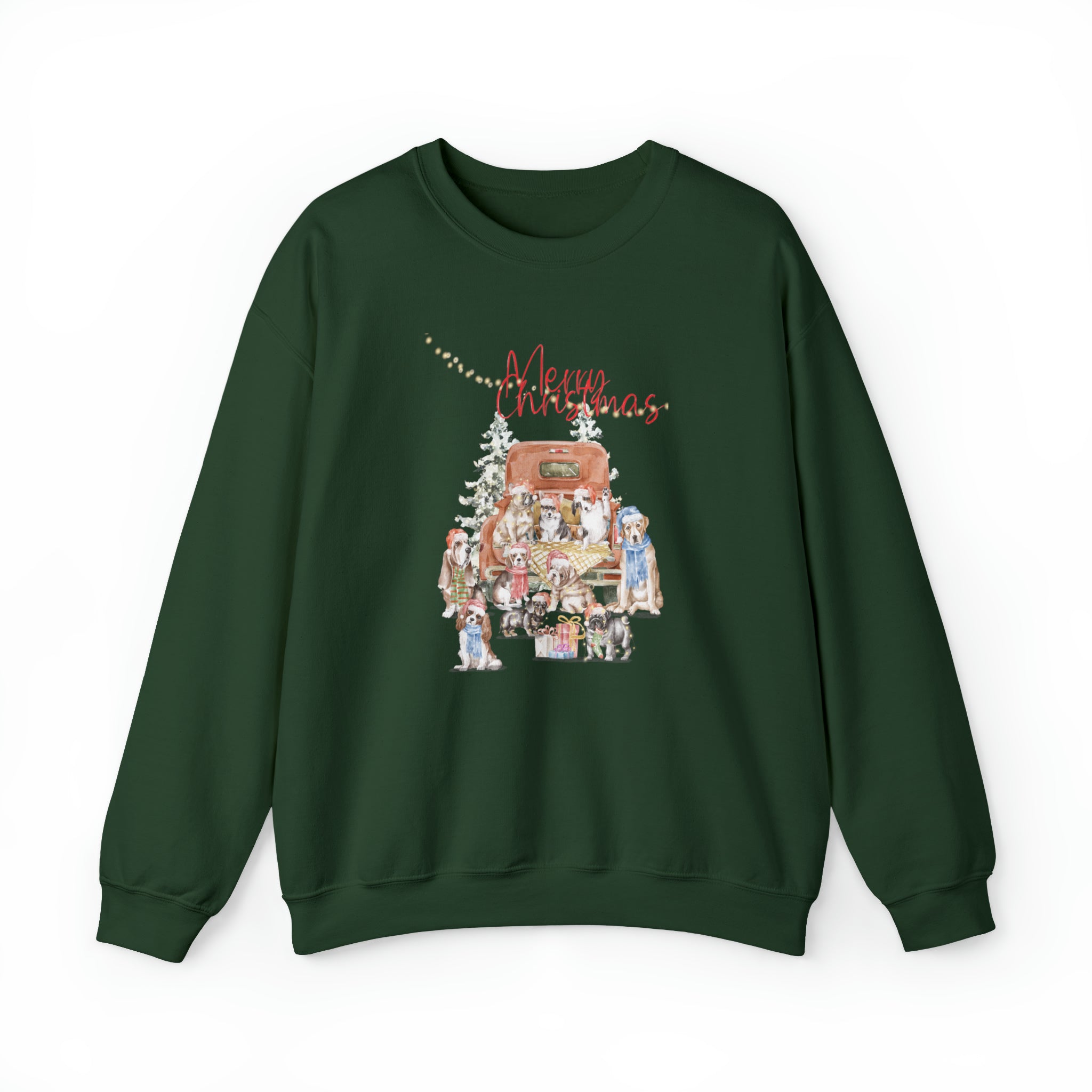 Dog Lovers Christmas Vibes Crewneck Sweatshirt