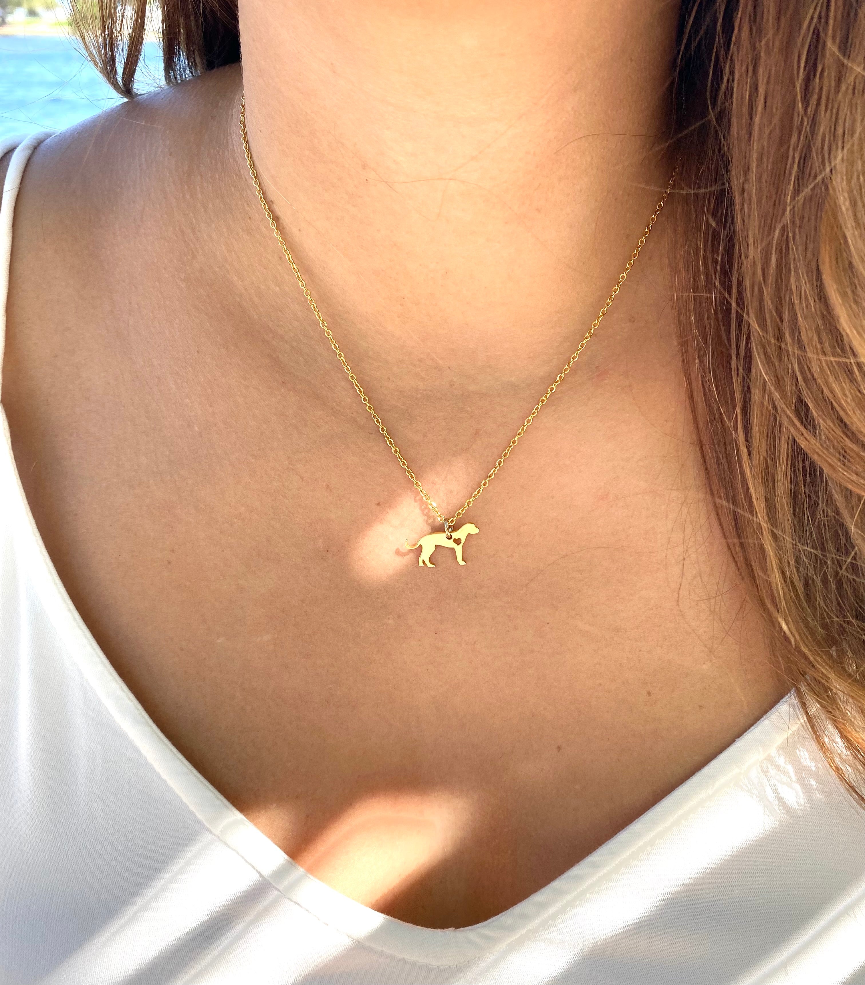 Great Dane Birthstone Necklace – Dazzling Paws Jewelry