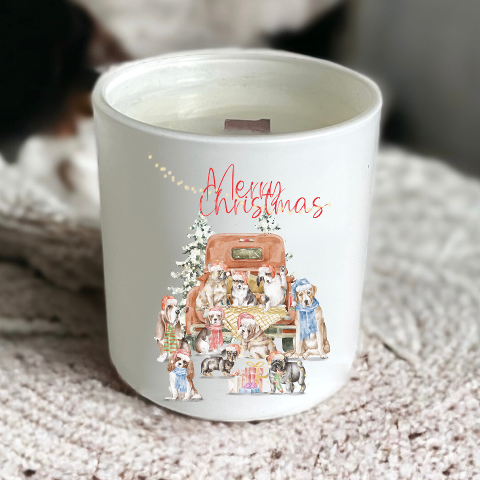 Dogs Lovers Christmas Vibes Scented Candle