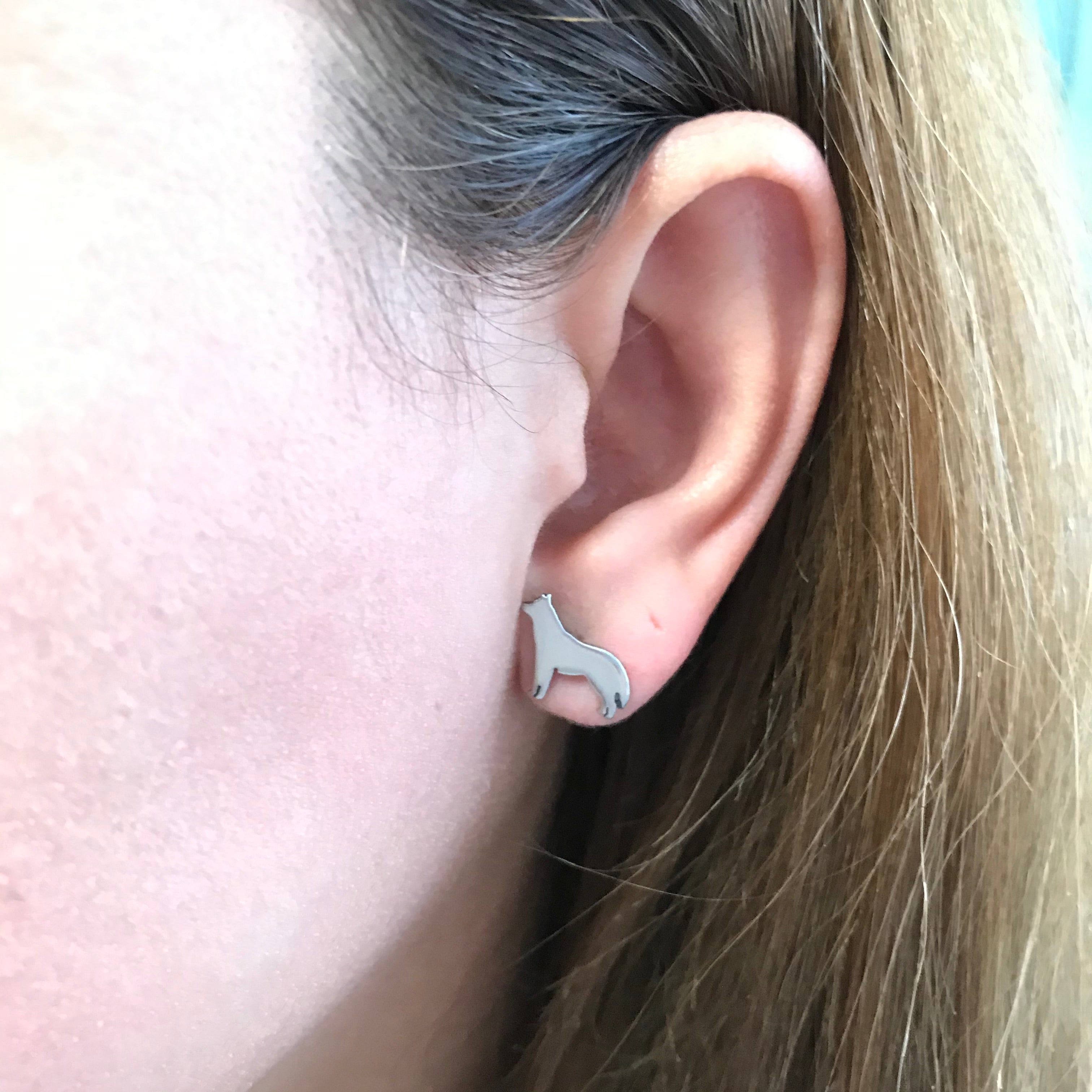 Siberian Husky Earrings