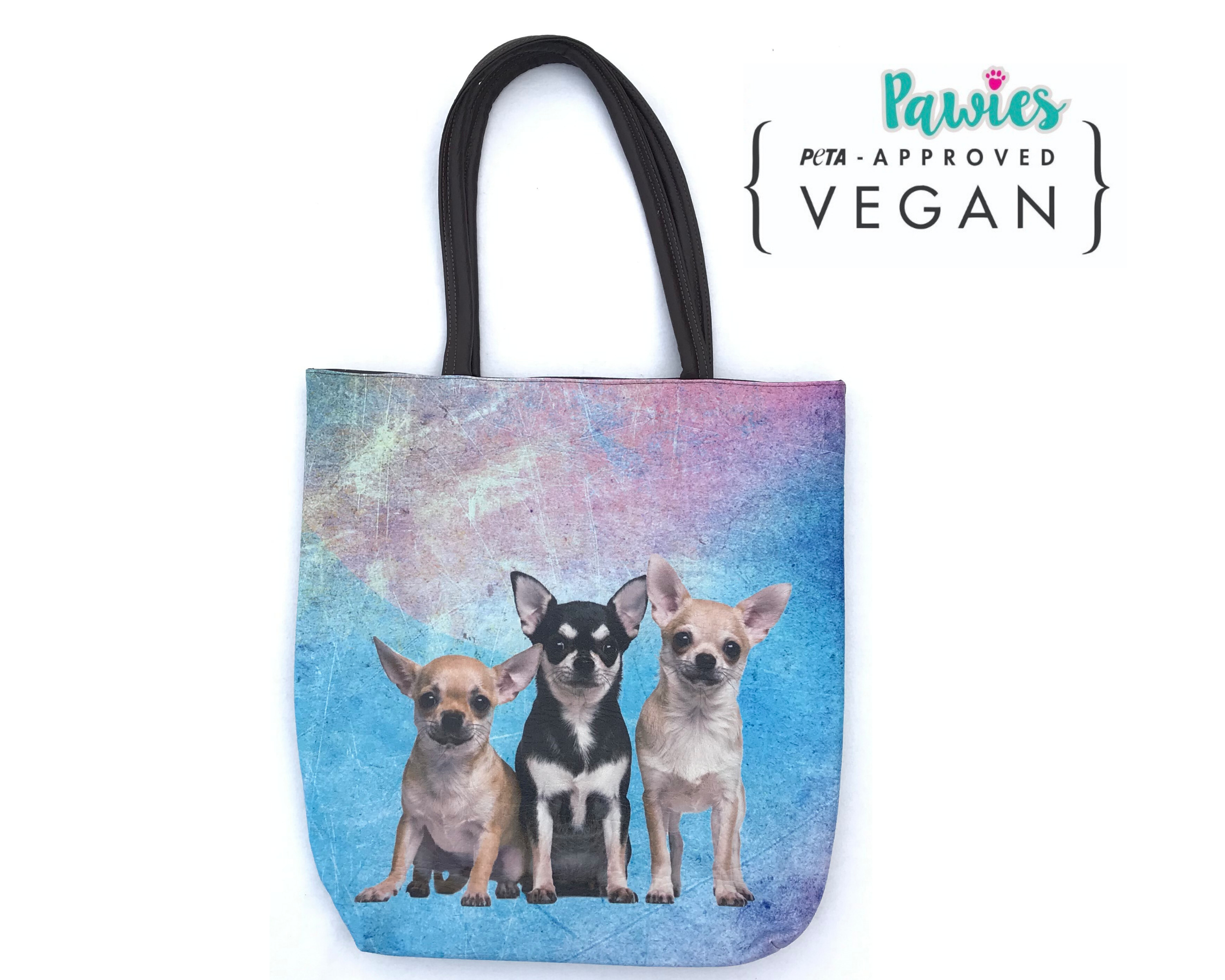 Chihuahua Vegan Leather Tote bag