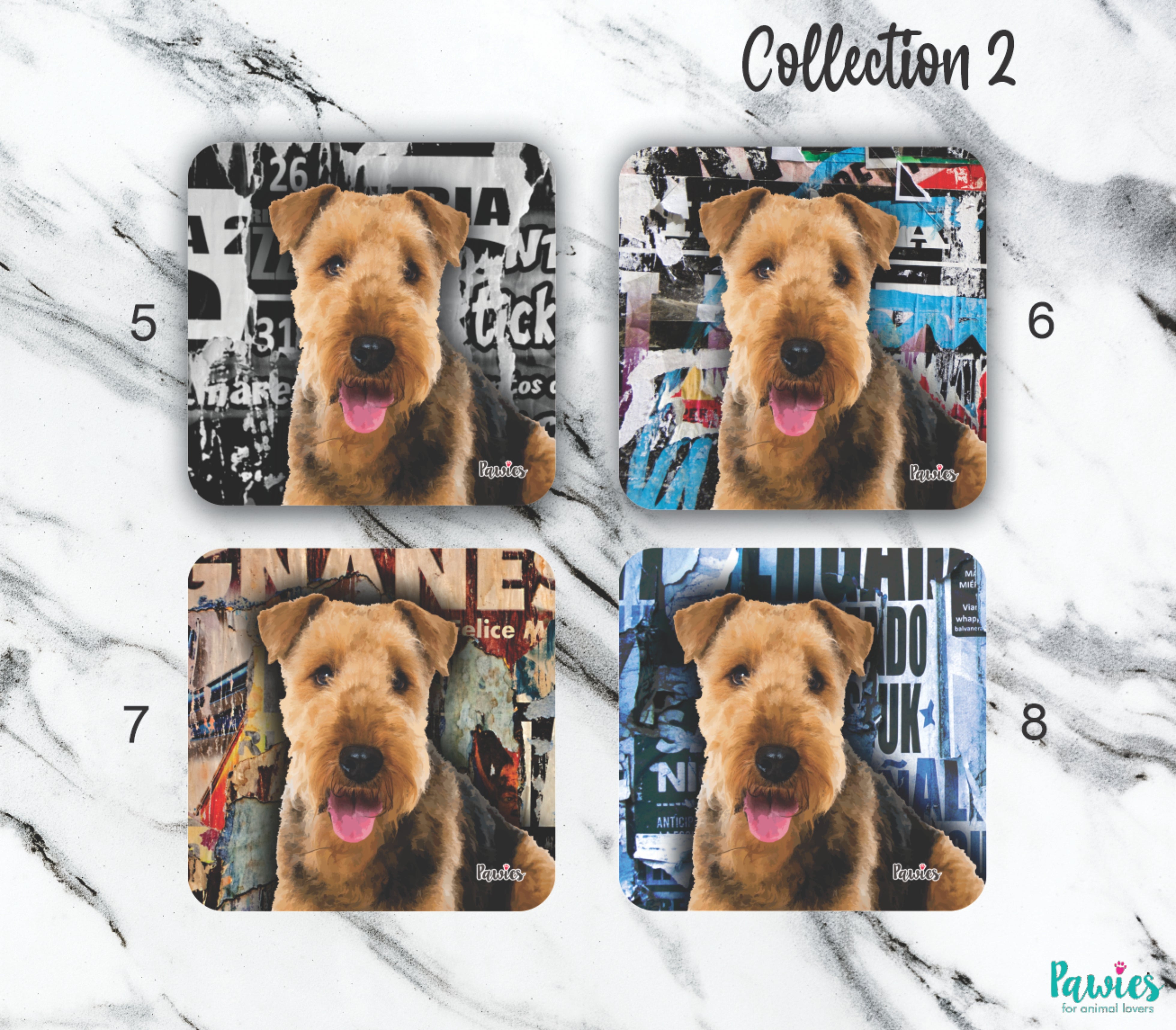 Airedale Terrier Set of Coasters