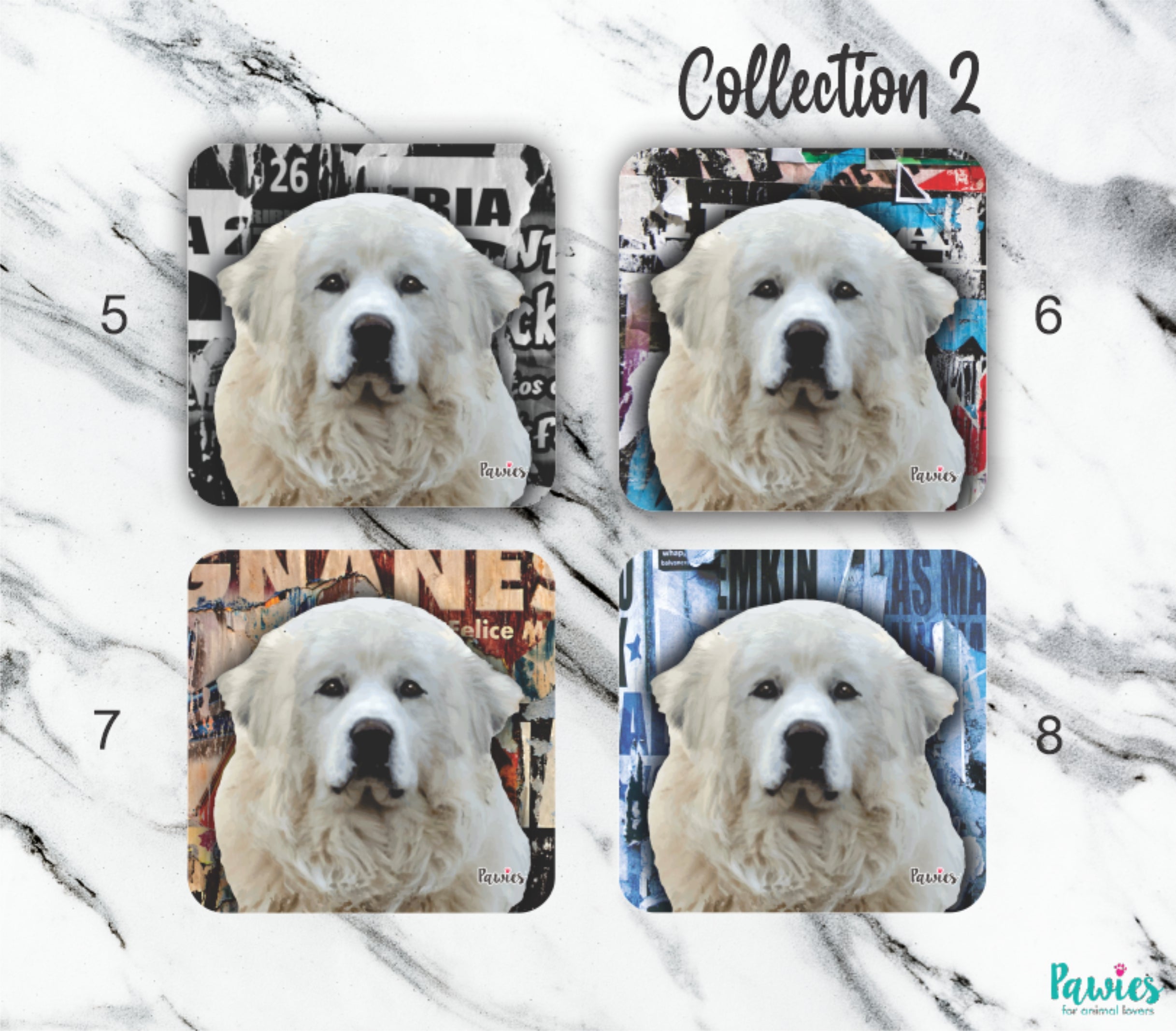 Great Pyrenees Set of Coasters