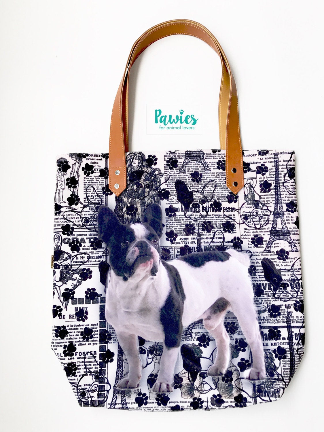 French Bulldog TOTE BAG !! Frenchie lover, tote bag, animal lovers, dog lovers.