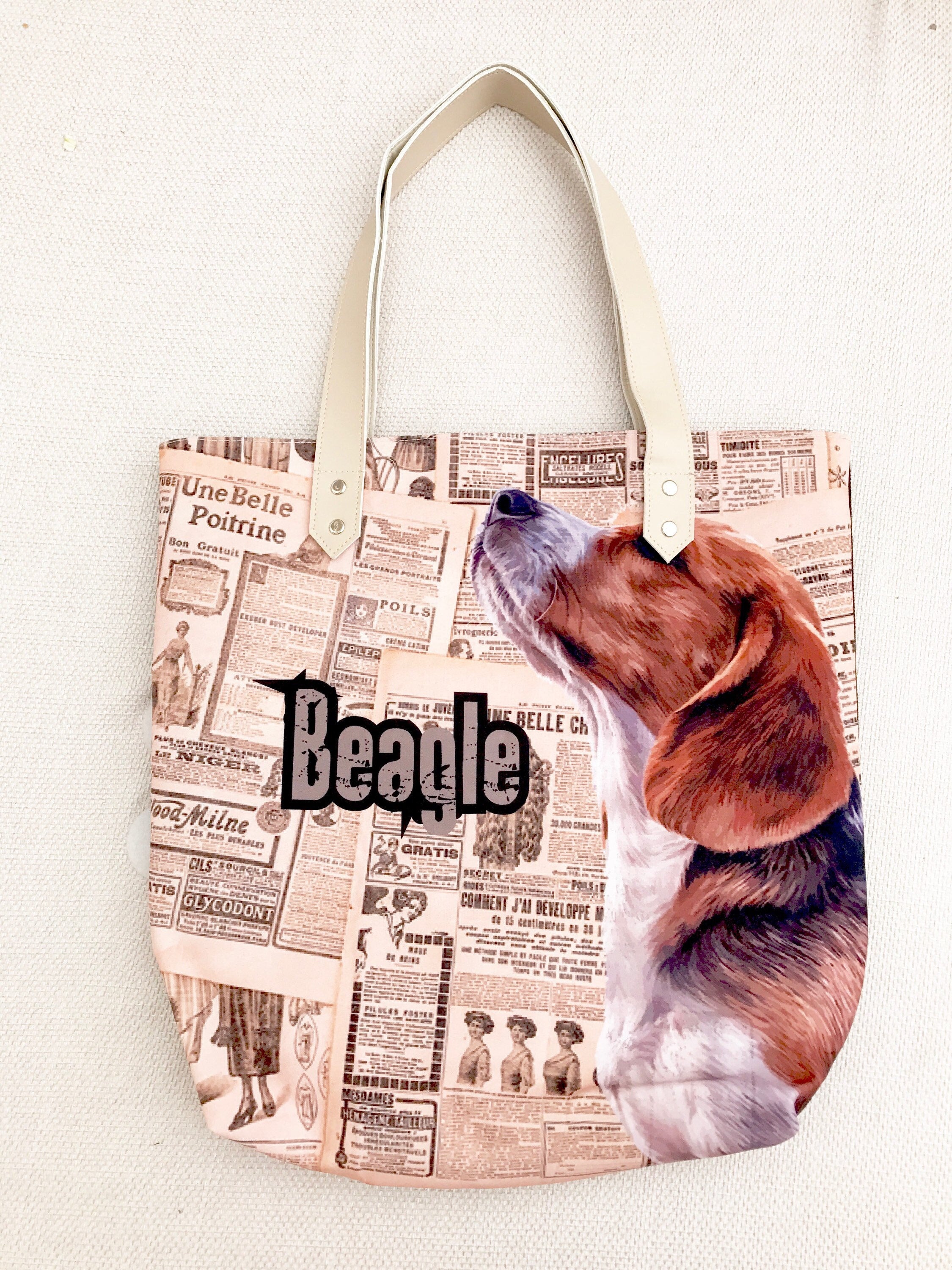 Beagle Tote bag,  tote bag, animal lovers, dog lovers, dog lover, pawies