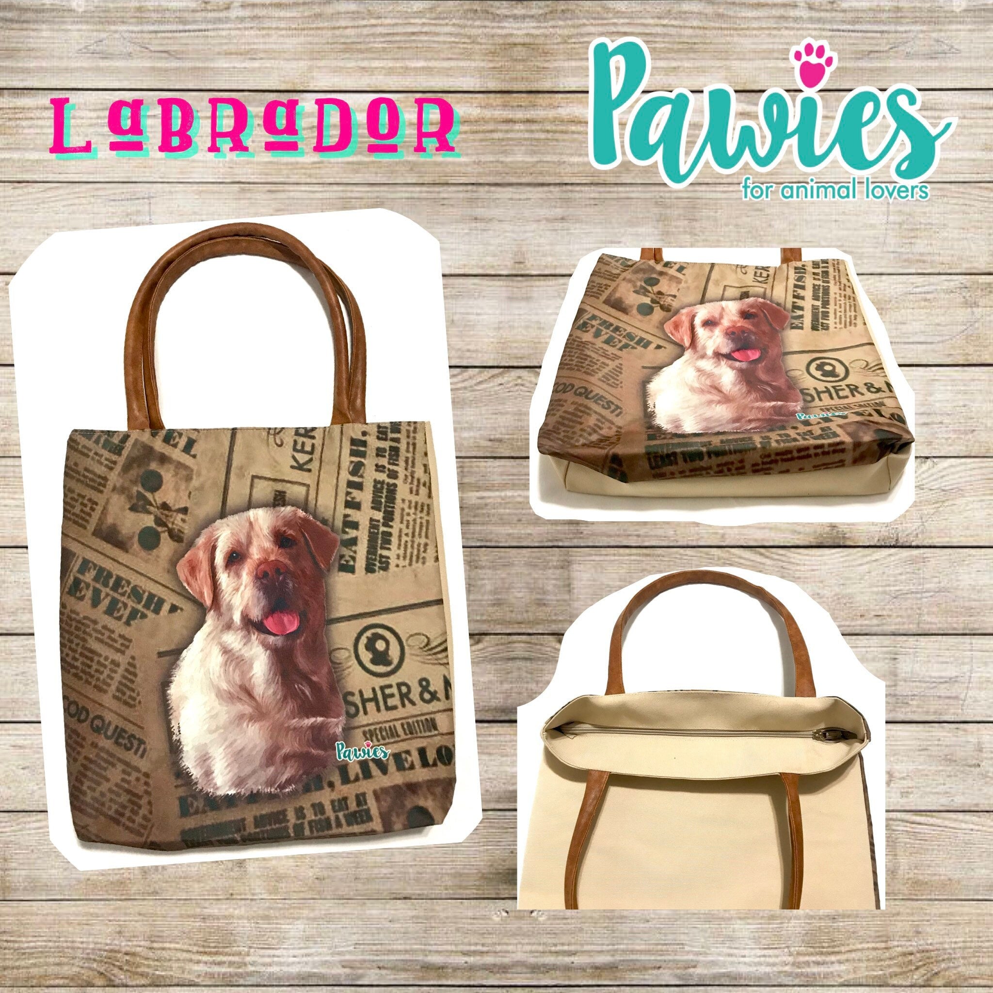LABRADOR Tote bag,  tote bag, animal lovers, dog lovers, dog lover, pawies, Yellow labrador,