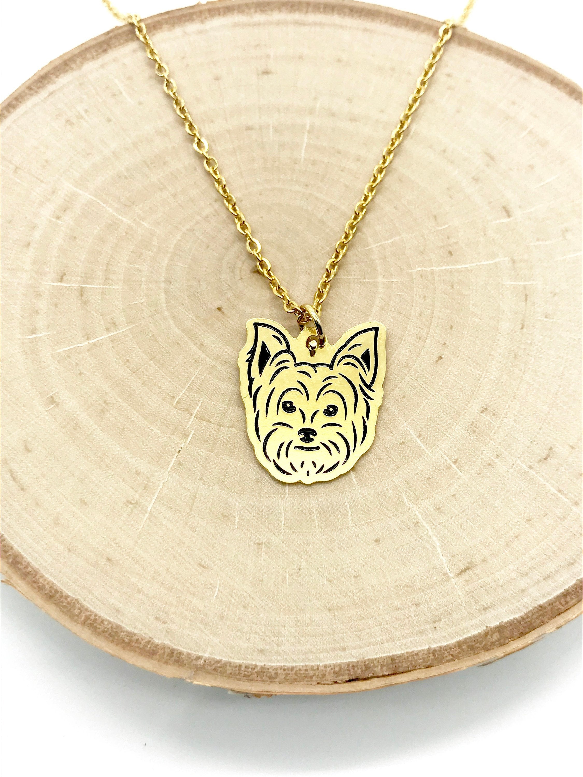 Realistic Chihuahua Puppy Dog Shaped Animal Pendant Necklace in Copper –  DOTOLY