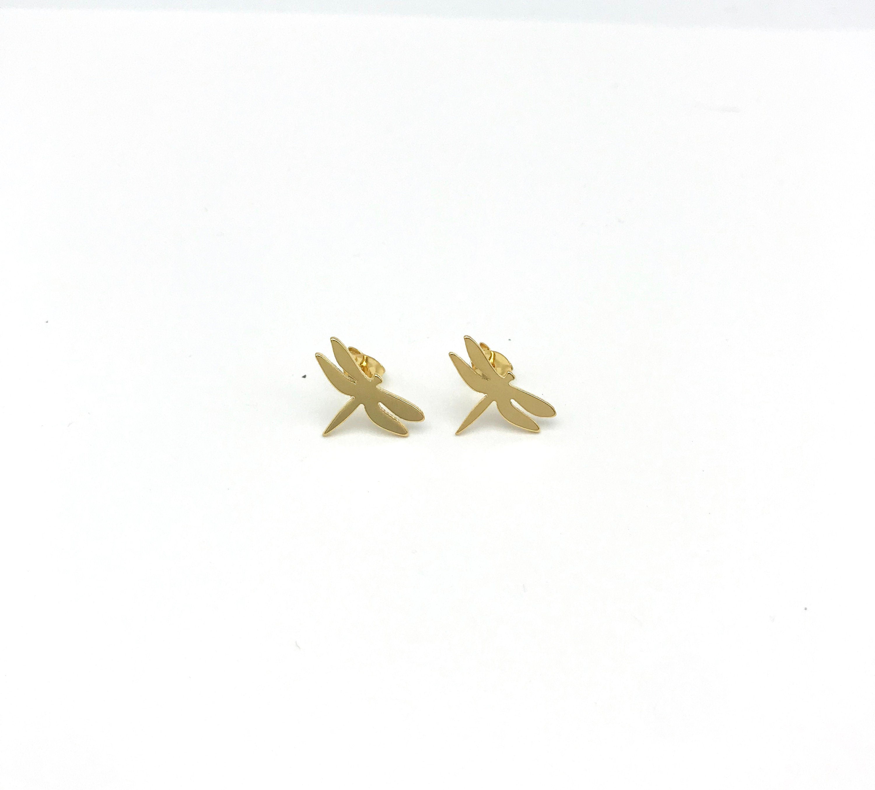 DRAGONFLY EARRINGS !! Gold Earrings, cute earrings, Stud Earrings, earrings