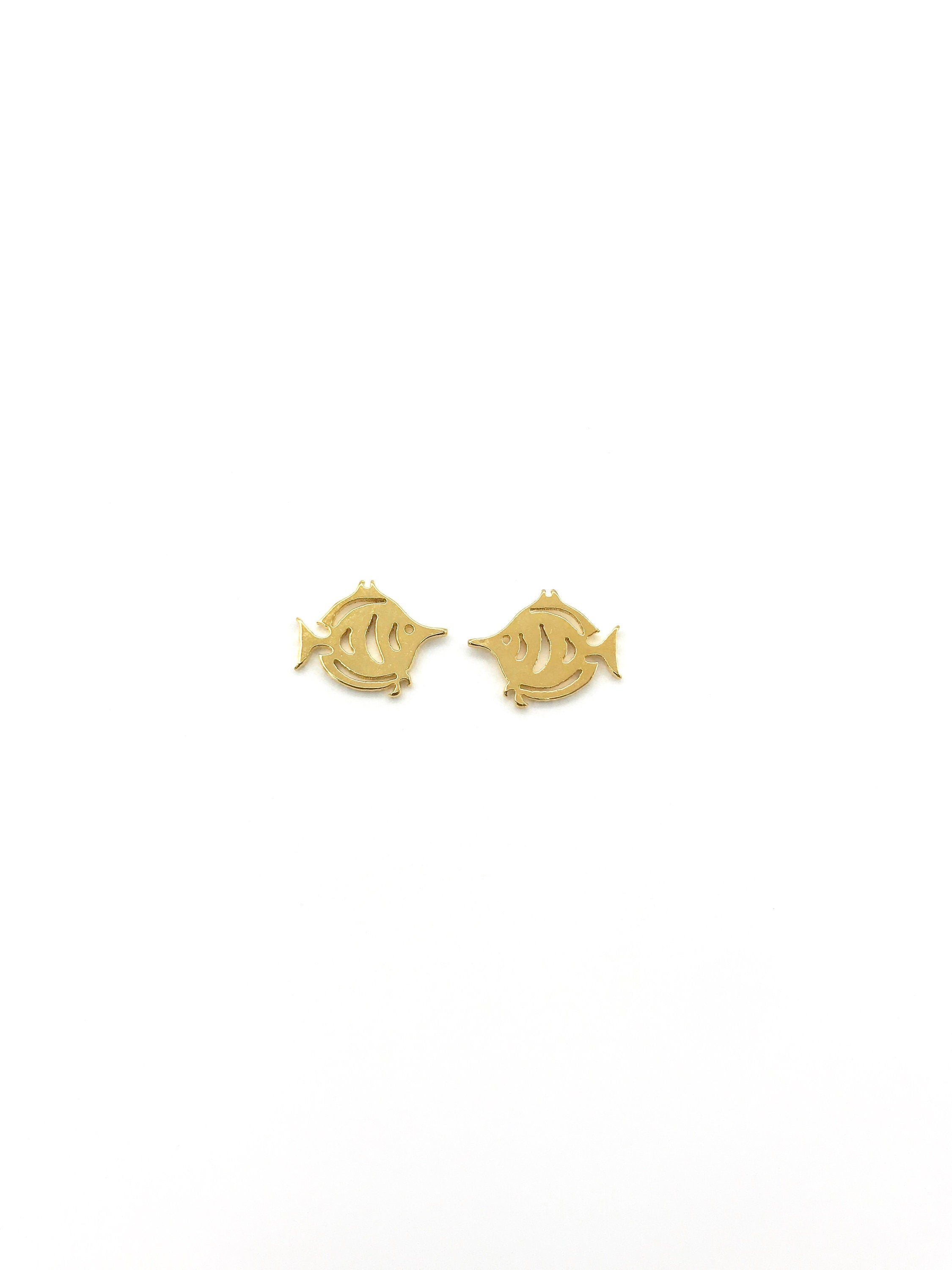 FISH EARRINGS !! Gold Earrings, cute earrings, Stud Earrings, earrings