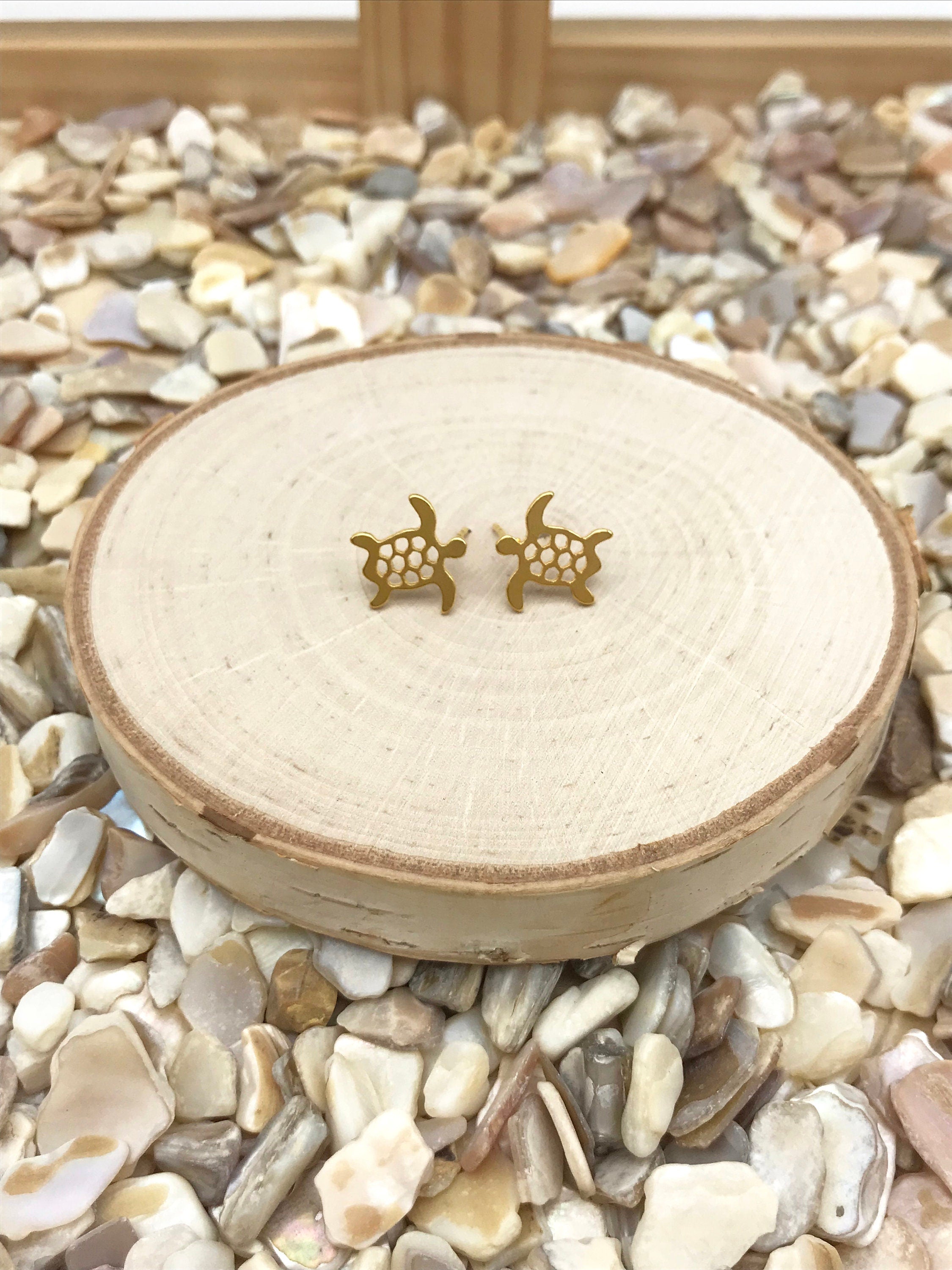 TURTLE EARRINGS !! Gold Earrings, cute earrings, Stud Earrings, earrings