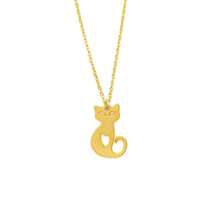 Open image in slideshow, CAT HEART NECKLACE
