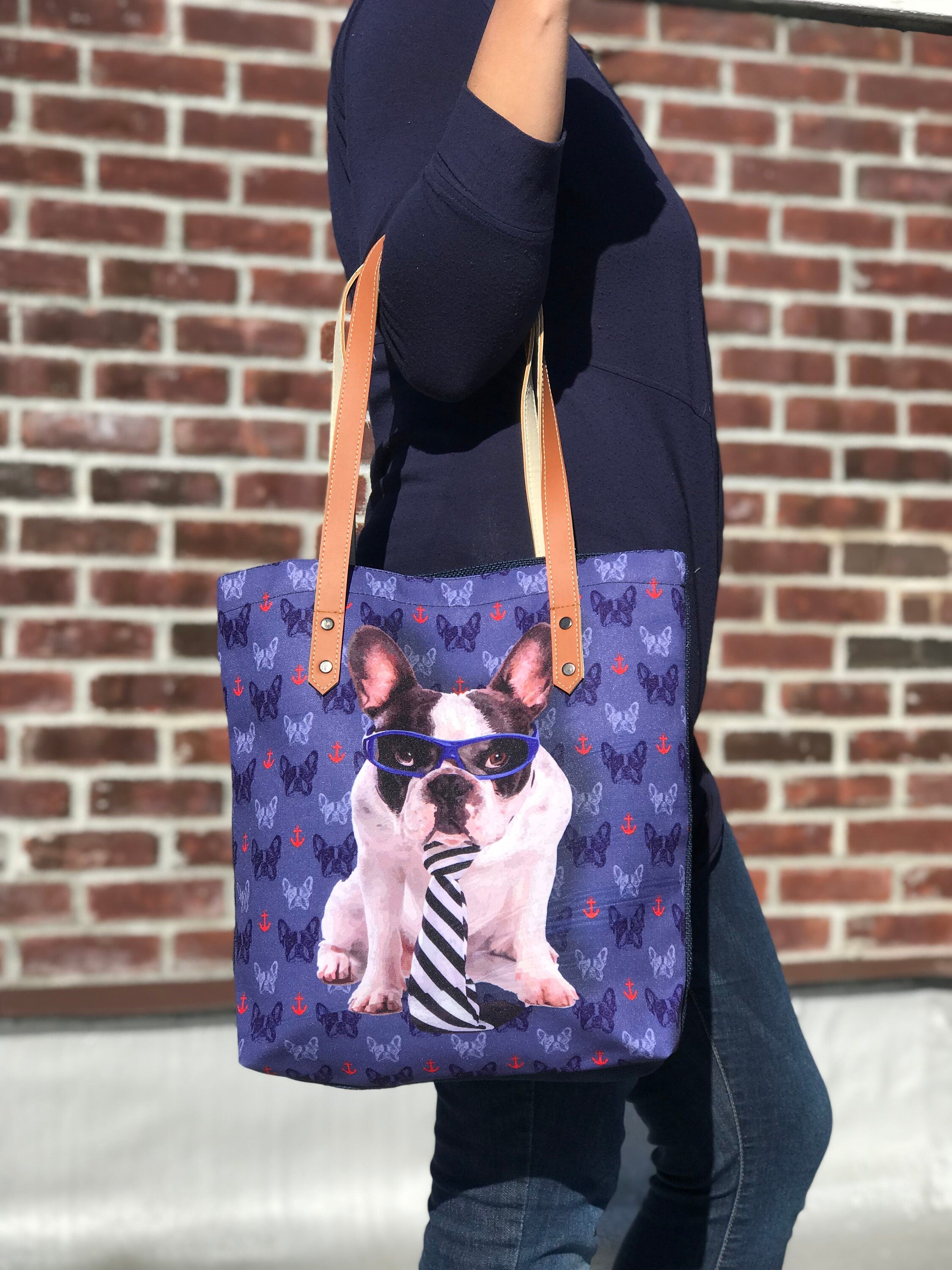 French Bulldog small Tote bag !! lover, tote bag, animal lovers, dog lovers.