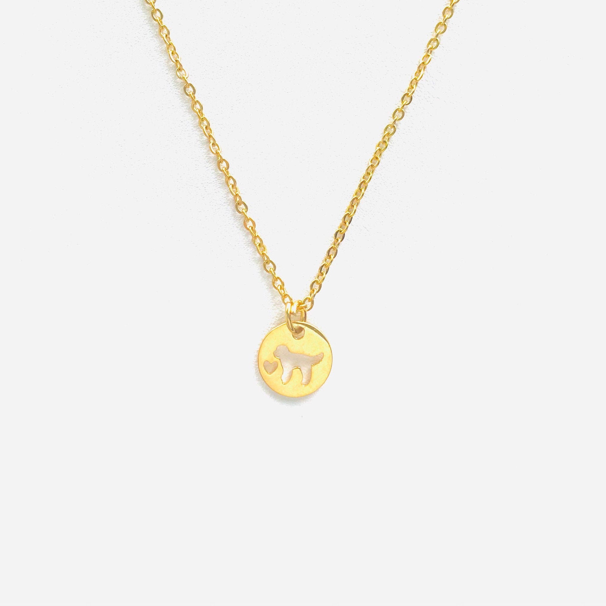Goldendoodle dainty Necklace
