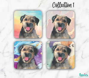 Open image in slideshow, Border Terrier Set of Coasters
